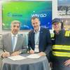 Left to right: Georgios Moutzourogeorgos, Chief Commercial & Business Development Officer, Qatar Shipyard Technology Solutions; Rudolf Holtbecker, WinGD Director of Global Service and Benny Hilström, Vice President of Market Development, WinGD. © WinGD