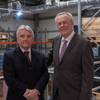 (L-R) Chelsea’s Brian Phillips and John Ramsden, Sonardyne. (Photo: Sonardyne)