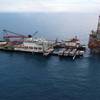 Allseas' Pioneering Spirit vessel removing the Valhall QP 3,800 t QP topsides in June 2019 - Image Credit: Allseas