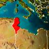 Map of Tunisia in red © harvepino/AdobeStock