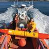 MBARI researchers head out into Monterey Bay to deploy a long-range autonomous underwater vehicle (LR-AUV), an underwater robot that is programmed at the surface and then travels underwater for hundreds of miles, measuring water chemistry and collecting water samples as it goes. Credit: Brian Kieft (c) 2015 MBARI