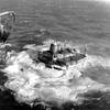 MV Argo Merchant was a Liberian-flagged oil tanker that ran aground and sank southeast of Nantucket Island, Mass., on Dec. 15, 1976, causing one of the largest marine oil spills in history. U.S. Coast Guard Archives
