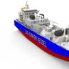 Navire avitailleur GNL 3D LNG bunkering vessel (Photo: Total)