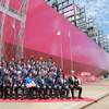 Ocean Network Express (“ONE”) announced today the naming of ONE Singapore, the sixth vessel in a series of 20 ammonia/methanol ready container vessels. Image courtesy ONE