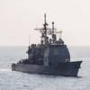 Official U.S. Navy file photo of the Ticonderoga-class guided-missile cruiser USS Lake Erie (CG 70).