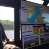 On board Metal Shark's futuristic autonomous vessel, powered by ASV Global's technology, the Gulf Coast's most active workboat builder is teaming up with the leading force in marine autonomy. The display shown here is what an ASV autonomous driver might see, thousands of miles away from the vessel he/she is driving. Image: Credit Joseph Keefe
