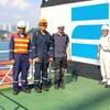 Representatives of Zeaborn Ship Management - Nautilus Log - Korean Register - Verifavia Shipping on-board E.R. TIANPING in Singapore. Picture: Michael Suhr/Zeaborn Ship Management