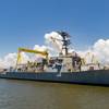 HII’s Ingalls Shipbuilding division launched the Arleigh Burke-class destroyer Frank E. Petersen Jr. (DDG 121) on Friday. (Photo: HII)