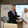Sveinung J.S. Støhle, President and CEO of Höegh LNG & Nakilat’s Managing Director Eng. Abdullah Al-Sulaiti. Photo: Nakilat