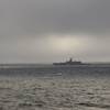 The crew of U.S. Coast Guard Cutter Stratton (WMSL 752) encountered and shadowed four Russian Federation Navy (RFN) vessels 57 miles northwest of Point Hope, Alaska, Sept. 15, 2024. The Russian Surface Action Group consisted of a Severodvinsk-class submarine, a Dolgorukiy-class submarine, a Steregushchiy– class Frigate, and a Seliva-class tug. (Photo: U.S. Coast Guard)