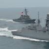 The ITS Alpino receives an escort into Norfolk from the USS Gonzales. Photo: Fincantieri Marinette Marine