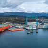 The Johan Castberg FPSO arrives at Aker Solutions' yard in Stord earlier this year (Photo: Equinor)