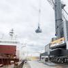 The LHM 800 in operation at the Port of Rotterdam, recently handed over to Marcor. © Liebherr