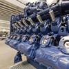 The main propulsion system of the Sembcorp hybrid tug comprises twin 16-cyclinder mtu Series 4000 gas units which will provide a combined total power of 2984 kilowatts. The new engines are part of Rolls-Royce's Green and High-Tech program. Without exhaust gas aftertreatment they emit no sulfur oxides and only very small quantities of nitrogen oxide and particulate mass is below the verification limit. (Photo: Rolls-Royce)