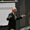 The Panama Canal Administrator, Dr. Ricaurte Vásquez Morales, delivered the 43rd Annual William A. Patterson Distinguished Transportation Lecture at Northwestern University this week. Credit: Panam Canal Authority