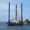 The Seacor Eagle is on scene for salvage and pollution response operations following the fatal capsizing of the Seacor Power off Port Fourchon, La. (Photo: Brendan Freeman / U.S. Coast Guard)
