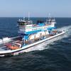 The TxDOT’s Esperanza ‘Hope’ Andrade ferry, equipped with Siemens Energy’s BlueDrive PlusC power and propulsion system, improves travel for Galveston and Bolivar Peninsula visitors with greater capacity and fuel-efficient design. Image TxDOT