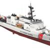 Winning Design: an early drawing of the USCG-select Vard 7 110 from Vard Marine and an updated version from the U.S. Coast Guard. (Image: Vard Holdings)