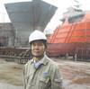 Xin Yue Feng Shipyard’s Chairman Luo Chaoneng with a pair of AHTs.