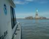 A NOAA Coast Survey team collected post-Sandy depth measurements in New York Harbor last spring