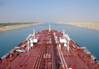 A Teekay tankship in Suez transit: Photo courtesy of Teekay Tankers