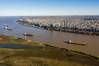 Aerial shot over Parana River in Front of Rosario City / Image for Illustration only - Credit: Wirestock