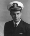 An undated file photo of Navy pilot George H. W. Bush. (U.S. Navy photo courtesy of the George Bush Presidential Library and Museum/Released)