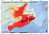 Average annual wind speed in metres per second at 100 metres above sea level. Adapted by CanmetENERGY-Ottawa from modelled wind speed data developed by Environment and Climate Change Canada.