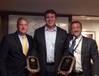 Bollinger’s President and CEO, Ben Bordelon accepting SCA awards from Matthew Paxton (Left), SCA President and Ian Bennitt (Right), SCA Manager Government Affairs. (Photo courtesy of Bollinger)