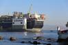 Boskalis heavy transportation vessel carrying an FPSO - Image Credit; Boskalis