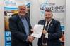Capt John Lloyd (left), CEO of the Nautical Institute with Capt Matthew Schanck, Chairperson of the Maritime Search and Rescue Council.