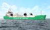 CG Image of ammonia bunkering vessel to be ordered by Oceania (Credit: MOL)