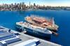 CG rendering of Powership and offshore data center (Credit: MOL)