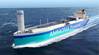 CG rendering of the ammonia-powered carrier in operation (Credit: MOL)