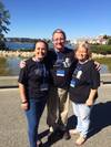 Chrystie Benson, Helm Operations and Pat and Sandy Folan, Tug and Barge Solutions. Photo: Helm Operations Software Inc.