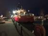 Coast Guard cutter Mackinaw is moored at Navy Pier in Chicago. Loaded with 1,200 Christmas trees, Mackinaw arrived in Chicago to serve as this year's "Christmas Ship". (U.S. Coast Guard photo by Brian Hinton)