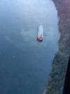 Coast Guard monitors aground motor vessel in Columbia River  (Photo by Petty Officer 1st Class Levi Read)