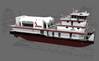      Concept art for the Shearer Group and Conrad Shipyard's LNG powered towboat