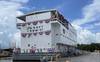 Conrad Shipyard held a ceremony at its shipyard in Amelia, La. recognizing the first-of-class yard, repair, berthing, messing vessel (YRBM) it is building for the U.S. Navy. (Photo courtesy Conrad Industries)