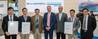 DNV GL presents CSSC CMC with MED certificates at Nor-Shipping. Photo: DNV GL