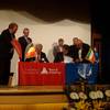 Eddy Bruyninckx signed the agreement on behalf of the Antwerp Port Auhority, Saeed Nejad on behalf of the Ports & Maritime Organisation. Photo Antwerp Port
