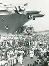 Enterprise (CVAN-65) was christened on Saturday, 24 September 1960. (Photo: Ron Reeves)