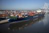 File Image: a containership at the berth in the Port of Savannah, GA (credit: GPA)