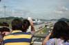 File Image: a cruise liner passes through the Panama Canal.