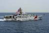 File photo: U.S. Coast Guard fast response cutter USCGC Clarence Sutphin Jr. (WPC 1147) transits the Strait of Hormuz in 2023. (Photo: Elliot Schaudt / U.S. Coast Guard)