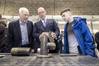 FM John Swinney and ETZ Ltd Chairman Sir Ian Wood are shown the skills hub welding facilities (Credit: ETZ)