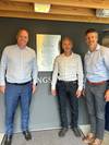 From Left: Martin Wien Fjell, President; Jens Abrahamsen, Vice President; and Audun Berg, Executive Vice President, Kongsberg Discovery. © Kongsberg Discovery