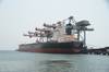 Gangavaram Port achieves record by discharging 1,56,339 metric tons of Non-Coking Coal from the vessel M.V. Cape Asia in 24 hours Photo Gangavaram Port