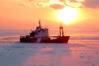 CCGS Griffon performing icebreaking operations. Credit - Canadian Coast Guard