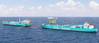 Illustration - Mitsui O.S.K Lines in June received in-principle approvals for a liquefied CO2 vessel and a floating storage and offloading unit (FSO) from the American Bureau of Shipping. - CG rendering shows offloading CO2 from LCO2 carrier to LCO2 FSO and injection unit. - ©Mitsui OSK